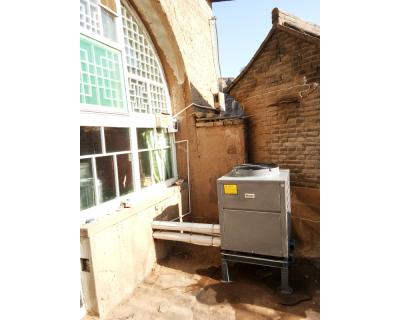 內(nèi)蒙古石砌窯洞空氣源熱泵供熱項目